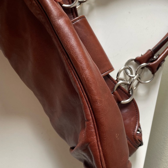 SOLD Deep Chocolate Brown Leather Salvatore Ferragamo Marisa - Picture 7 of 14